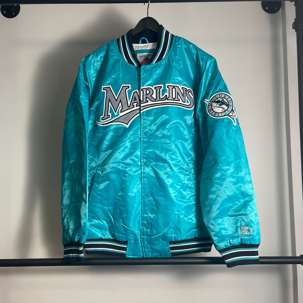 Men's Starter Homage Exclusive Miami Marlins Jacket Size L or XL